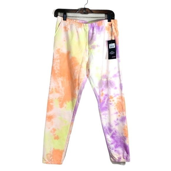 Wildfox Tie Dye Sherbet Jogger Rory Sweatpants Size Medium - Picture 3 of 17